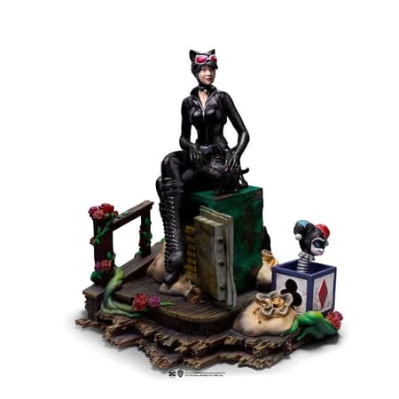 Iron Studios - Deluxe Arts Scale 1/10 - DC Comics - Gotham City Sirens - Catwoman Statue 21cm - flash vidéo