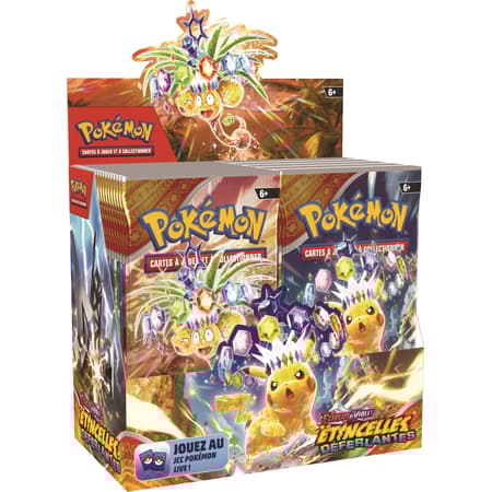 Pokémon JCC - Écarlate et Violet - Pack de Booster EV08 Étincelles Déferlantes (Display x36) - flash vidéo