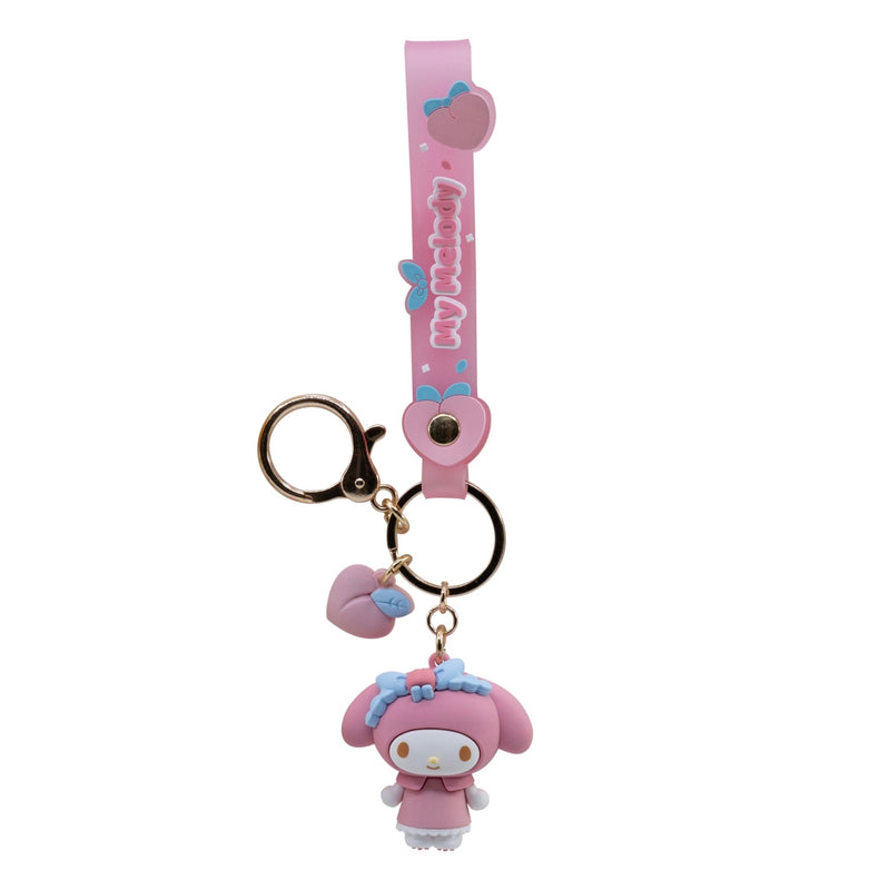 YuMe Hello Kitty and Friends Peach Series - Display de porte-clés avec dragonne(12 unités)