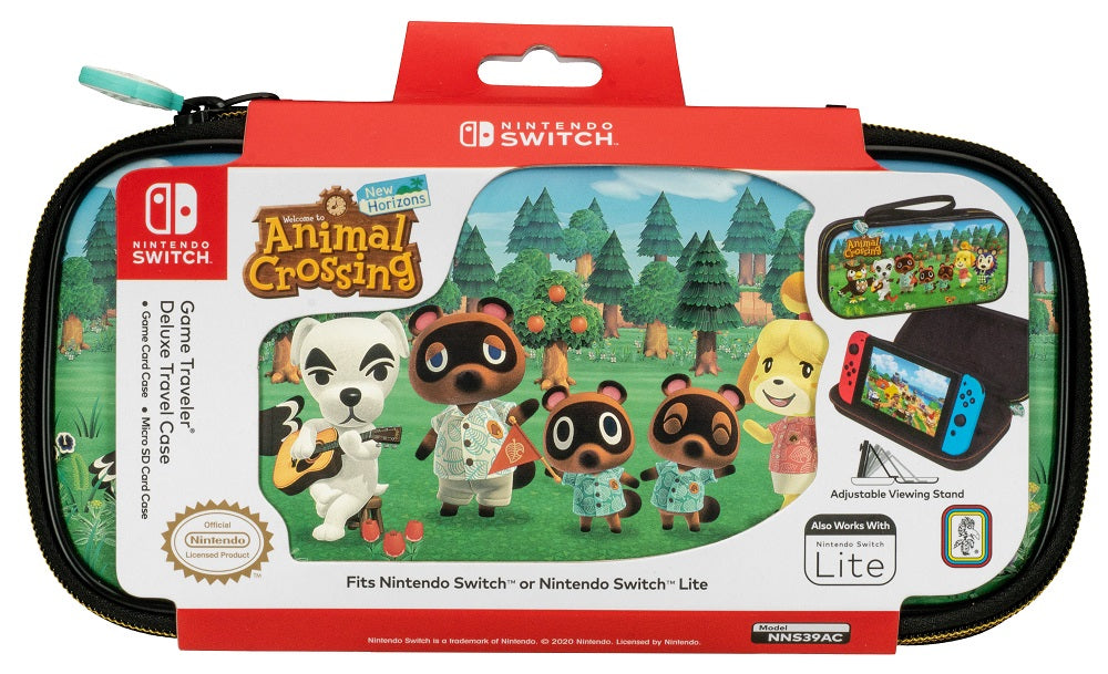Big Ben - Pochette de transport deluxe officielle Animal Crossing "New Horizon" pour Nintendo Switch, Switch Lite et Switch OLED
