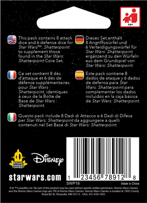 Star Wars™ : Shatterpoint – set de dés