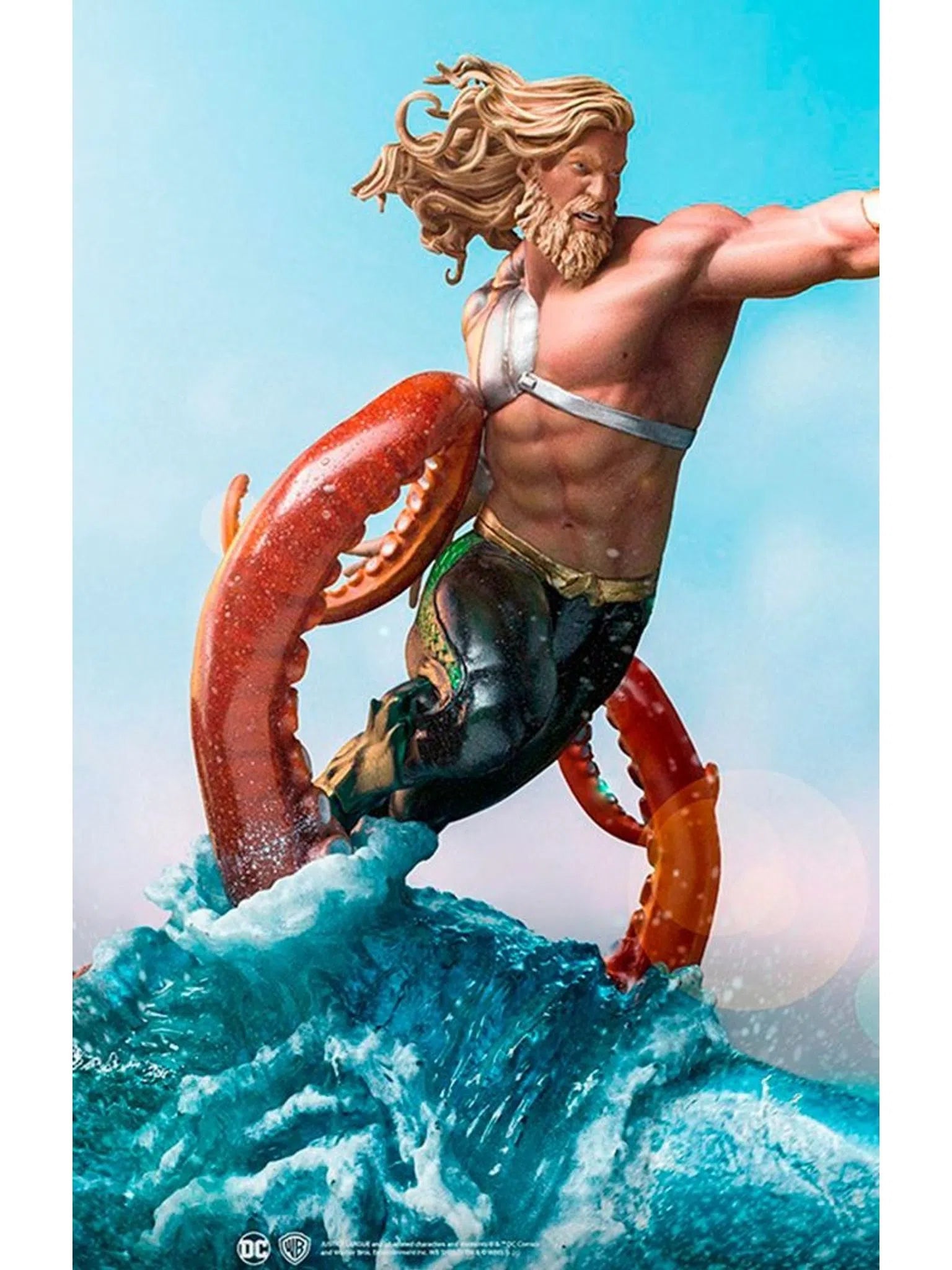Iron Studios - Deluxe Arts Scale 1/10 - DC Comics - Aquaman Statue 26cm - flash vidéo