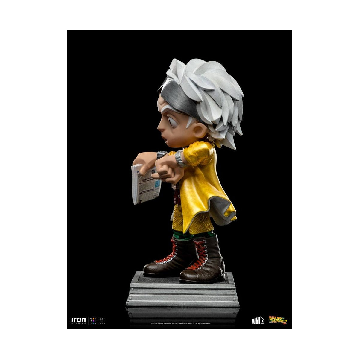 Iron Studios - MiniCo - Back to the Future 2 - Doc Brown Statue 15cm - flash vidéo