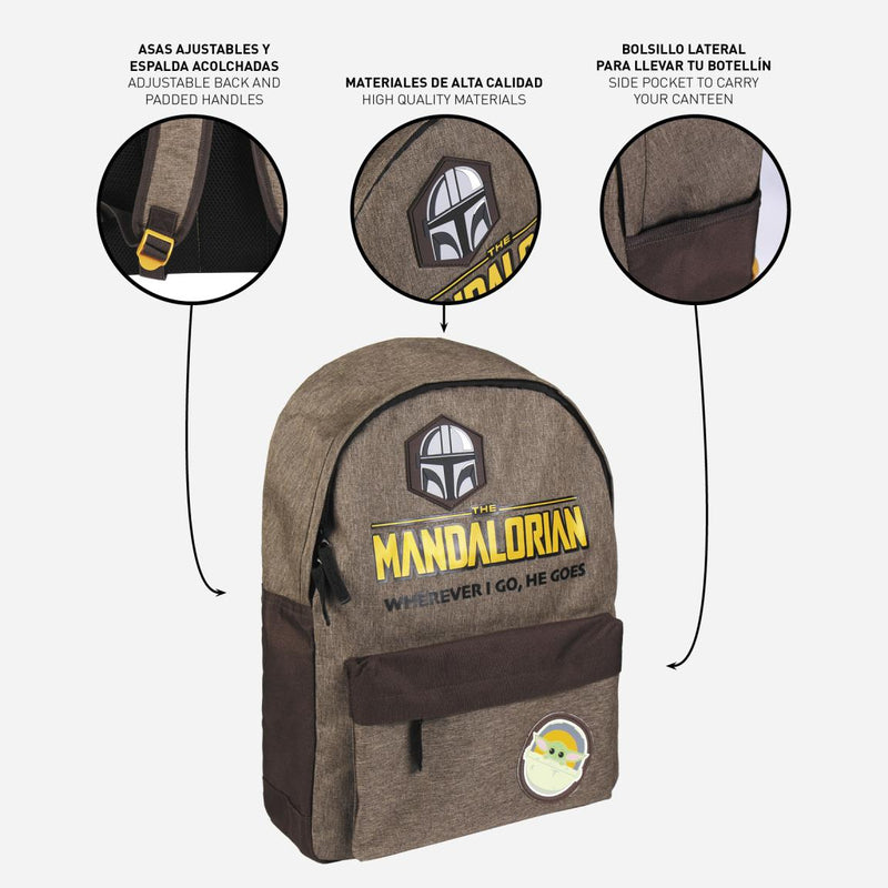 Star Wars: The Mandalorian - Sac à dos "Où que j'aille, il me suit"