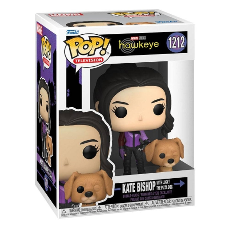Funko Pop! TV: Marvel Hawkeye - Kate Bishop with Lucky the Pizza Dog