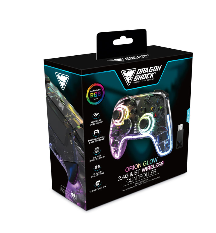 DragonShock - Manette sans fil RGB ORION GLOW pour PC