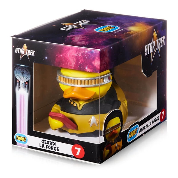 Best of TUBBZ Boîte Canard de bain - Star Trek - Geordi La Forge - 9cm - flash vidéo