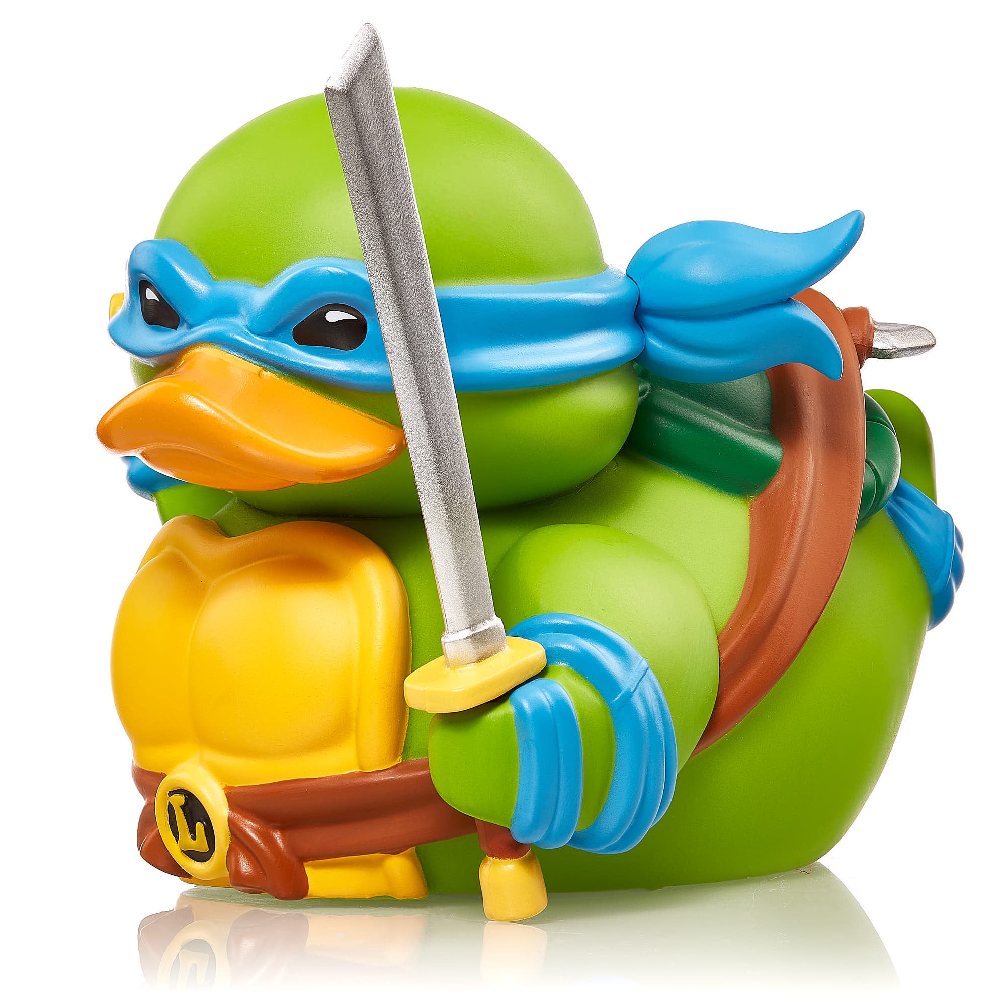 Numskull - Mini TUBBZ Canard de bain - Tortues Ninja - Leonardo (Édition baignoire) - 8cm - flash vidéo