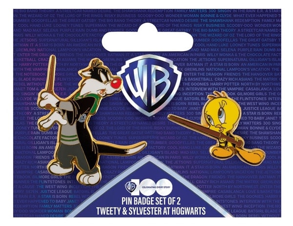 Warner - Set de 2 pin's Titi et Gros Minet à Poudlard - flash vidéo