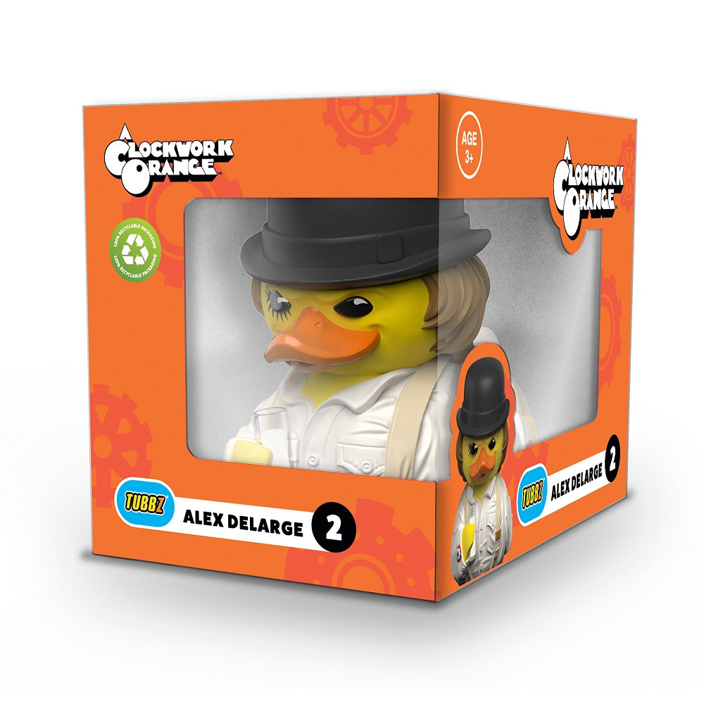 Numskull - Best of TUBBZ Boîte Canard de bain - Orange Mécanique - Alex DeLarge - 9cm - flash vidéo