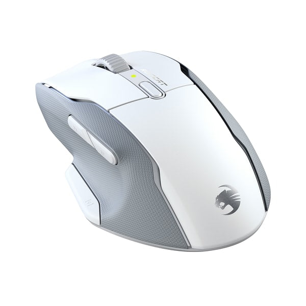 Roccat - Souris de jeu optique ergonomique sans fil Kone Air Blanche - flash vidéo