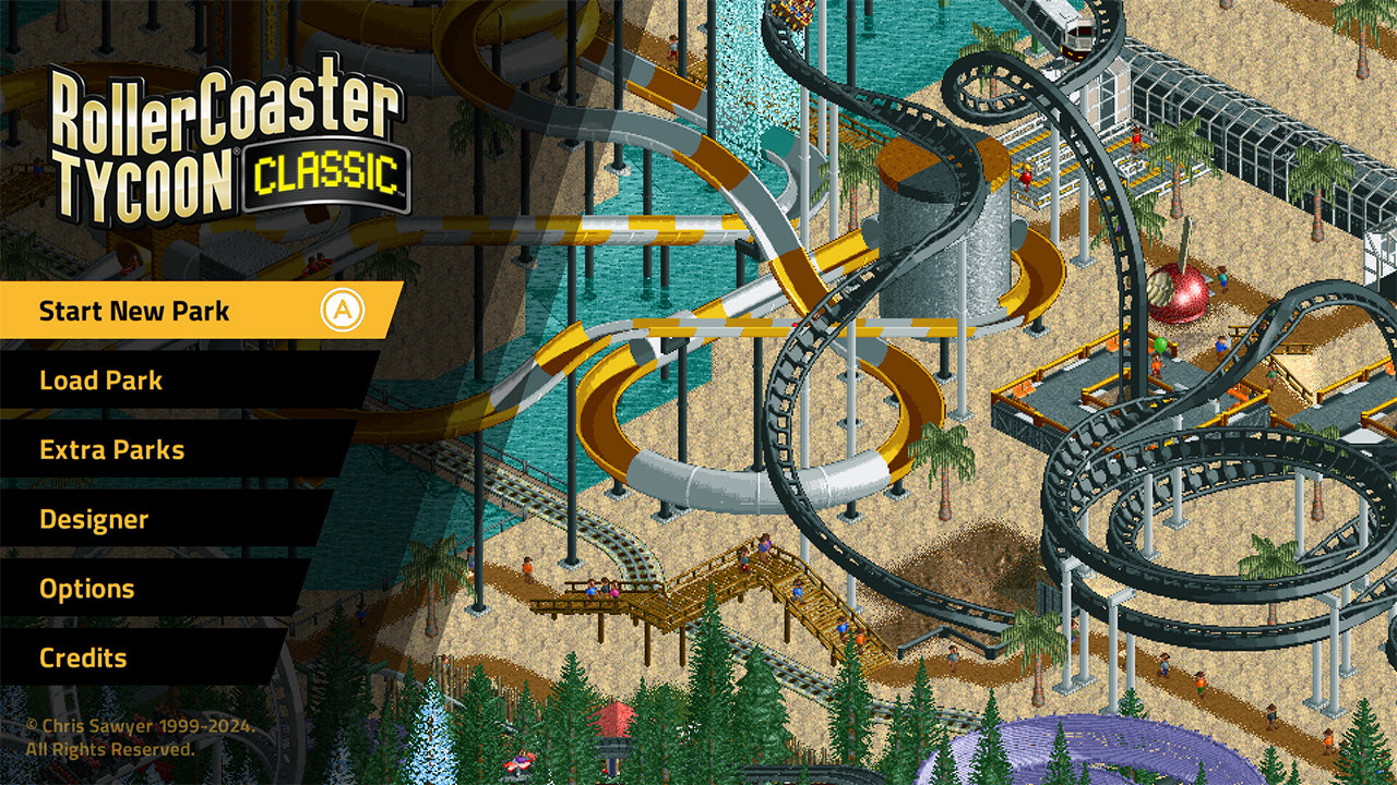 Rollercoaster Tycoon Classic - flash vidéo