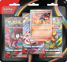 Pokémon JCC - Pack de 3 Boosters sous blister Méga-Évolution - ME04 Chaos Ascendant Reptincel (1 blister aléatoire)
