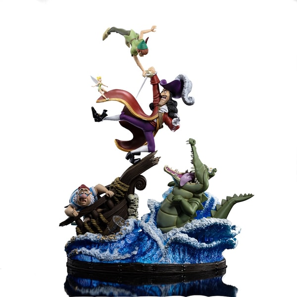 Iron Studios - Deluxe Art Scale 1/10 - Peter Pan - Peter Pan vs. Crochet Statue 42cm - flash vidéo