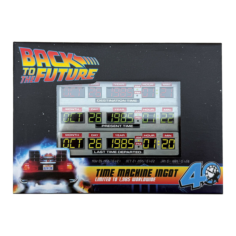 Retour vers le futur - L'ingot Circuit Temporel 40e Anniversaire Édition Limitée