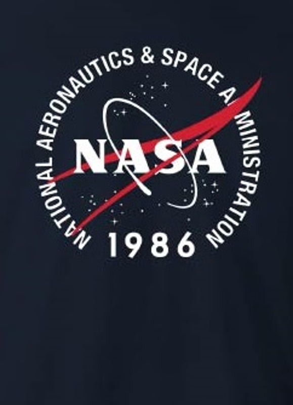 NASA - T-shirt Noir Hommes 1986 - S