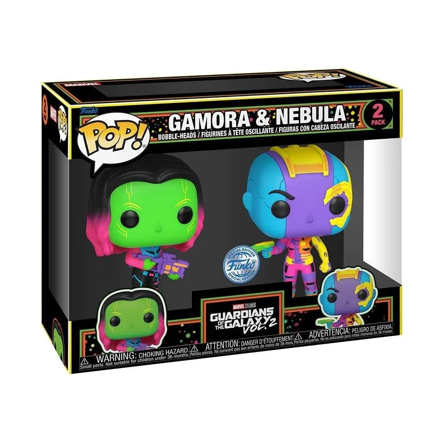Funko Pop! 2-Pack: Guardians of the Galaxy vol.2 - Gamora & Nebula (Blacklight)