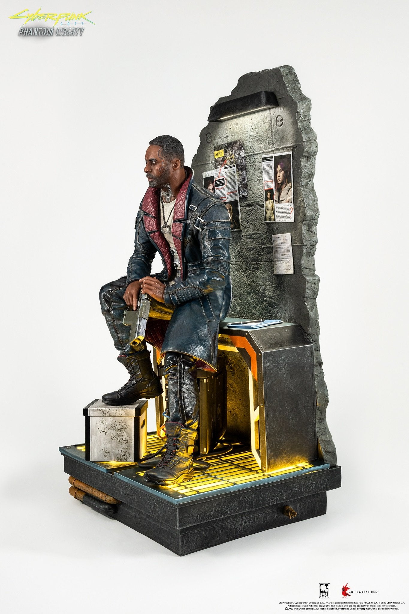 PureArts - 1:4 Scale Statues - Cyberpunk 2077 Phantom Liberty - Solomon Reed Statue 55cm - flash vidéo