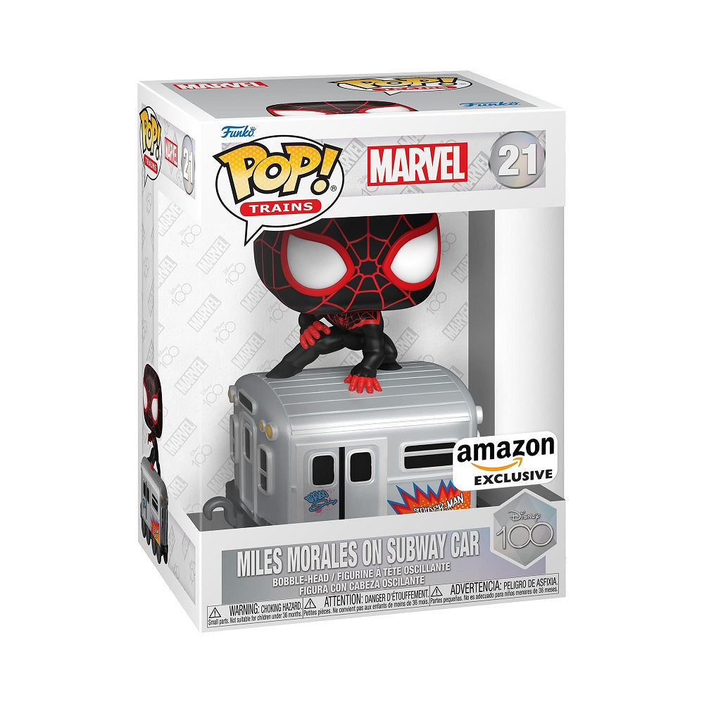 Funko Pop! Trains: Disney 100 Anniversary - Marvel Spider-Man - Miles Morales on Subway Car (Special Edition) - flash vidéo