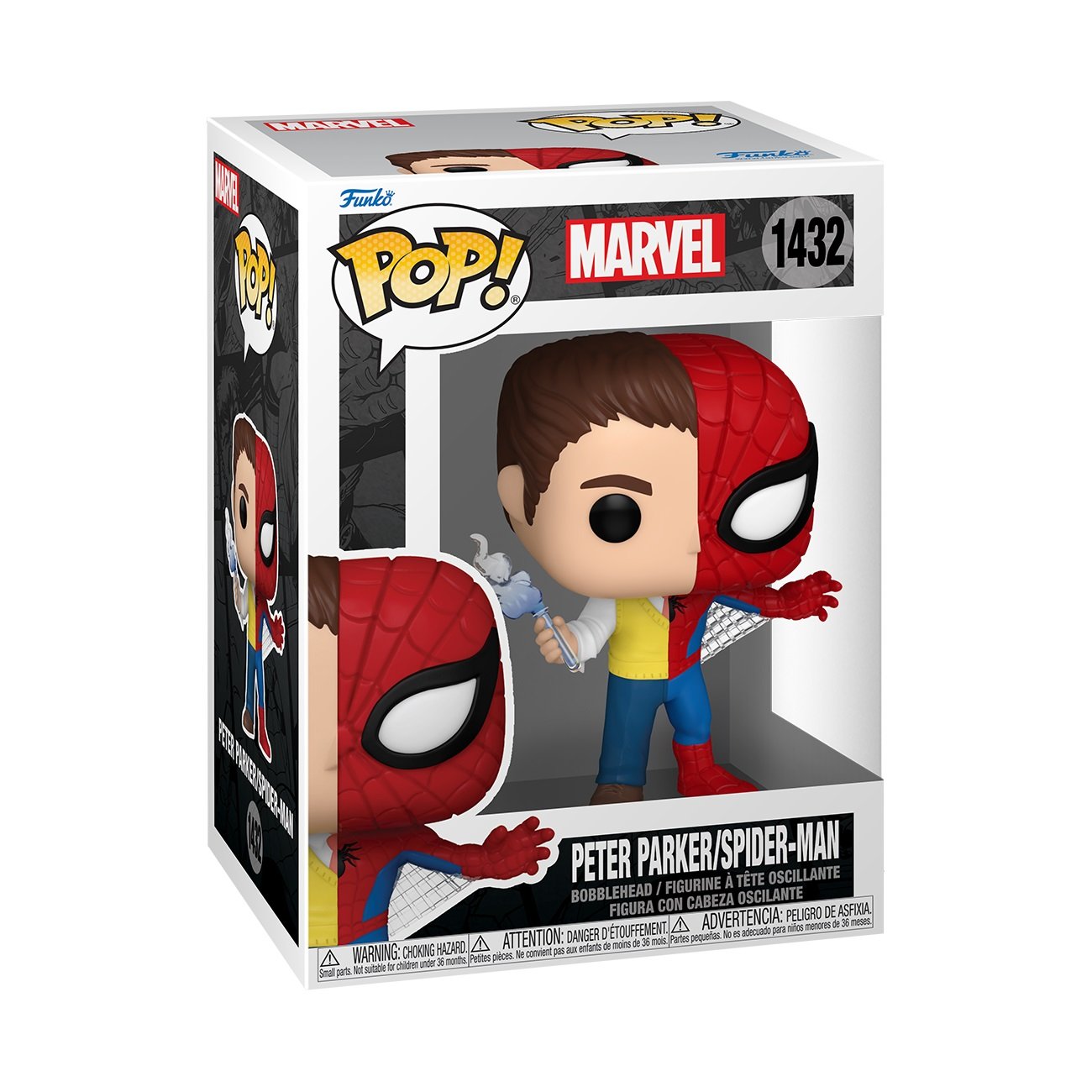 Funko Pop! Marvel: Split - Spider-Man / Peter Parker - flash vidéo
