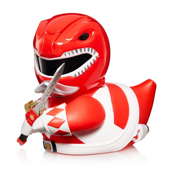 TUBBZ Canard de bain - Mighty Morphin Power Rangers - Ranger Rouge (Édition Limitée) - flash vidéo