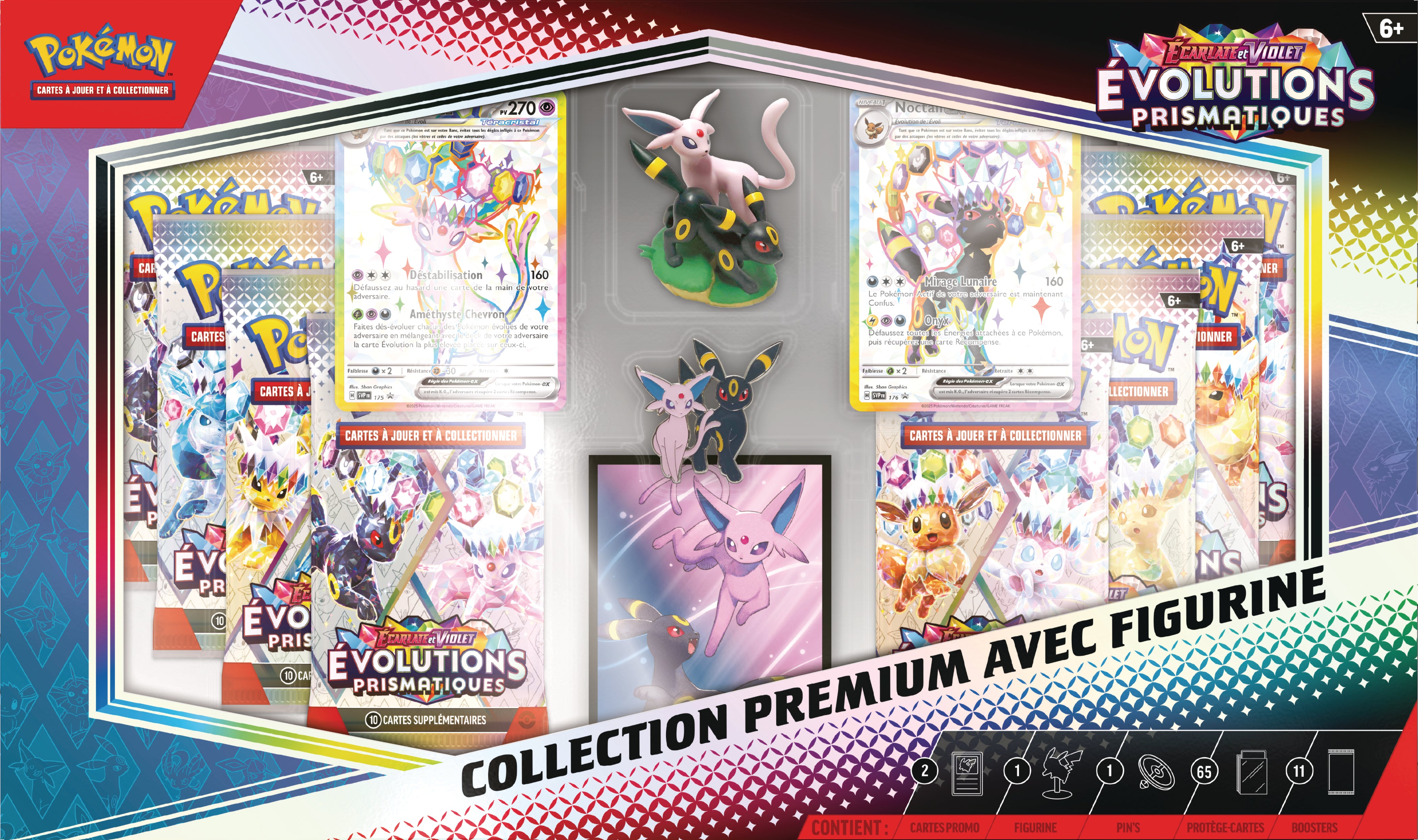 Pokémon JCC - Écarlate et Violet - Collection Premium avec figurine EV 8.5 Évolutions Prismatiques