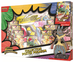 Pokémon JCC : Collection poster Premium Méga-Évolution - ME2.5 Héros Transcendants Méga-Lucario-ex ou Méga-Gardevoir (1x boîte aléatoire)