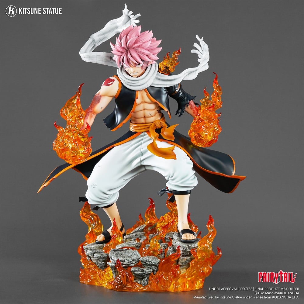 Legend Figure - Fairy Tail - Natsu Dragneel 1/4 Statue 50cm - flash vidéo