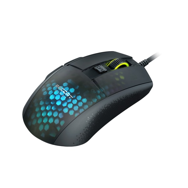 Roccat - Souris de jeu filaire optique ultralégère Burst Pro Noire - flash vidéo