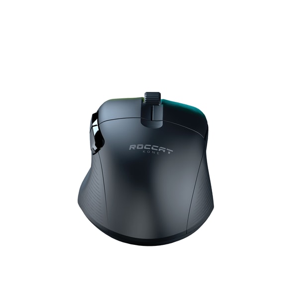 Roccat - Souris de jeu sans-fil optique RGB hyperlégère, ergonomique et ultraperformante Kone Pro Air Noire - flash vidéo