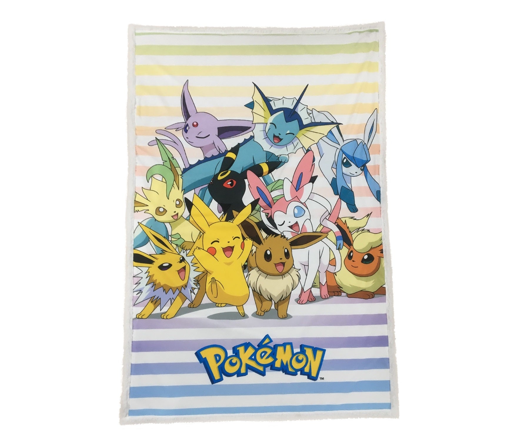 Pokémon - Plaid Sherpa Evolutions d'Evoli II (100x150cm) - flash vidéo
