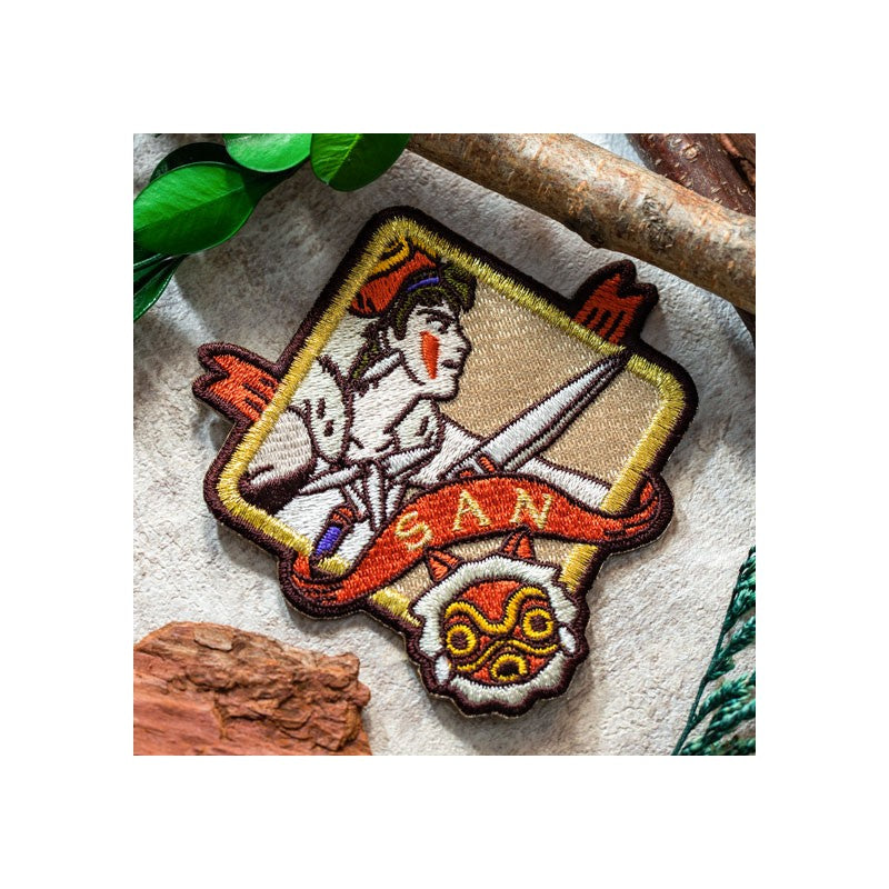 BADGE BRODERIE AUTOCOLLANT SAN - PRINCESSE MONONOKÉ