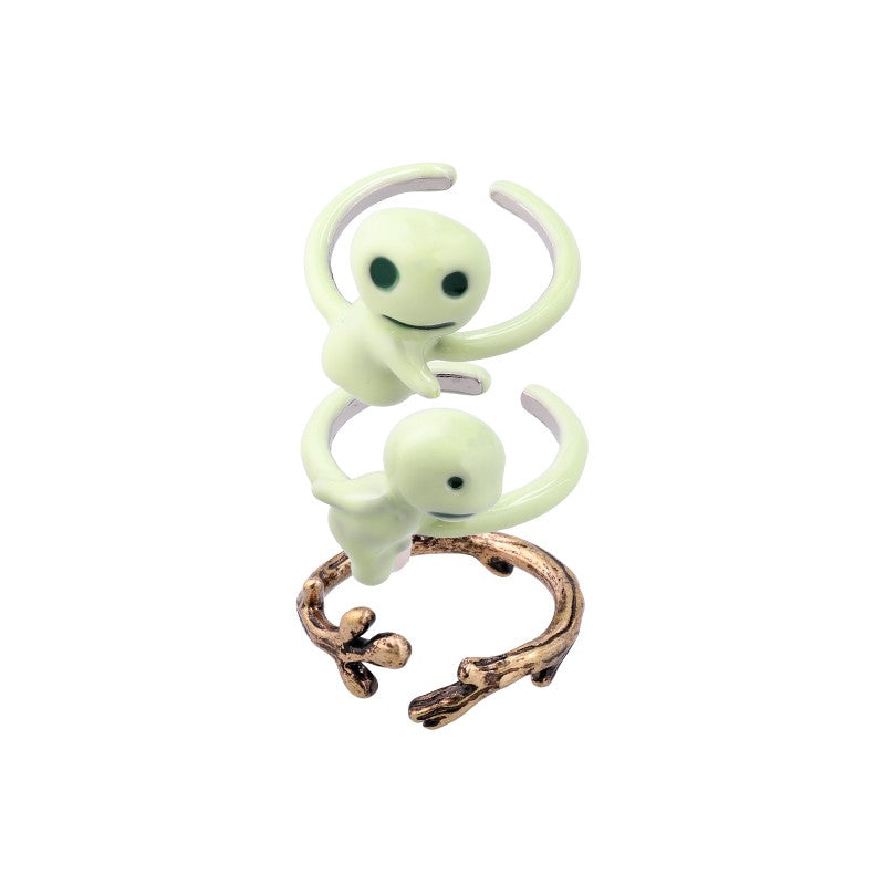 BAGUE 3 ANNEAUX KODAMA - PRINCESSE MONONOKÉ