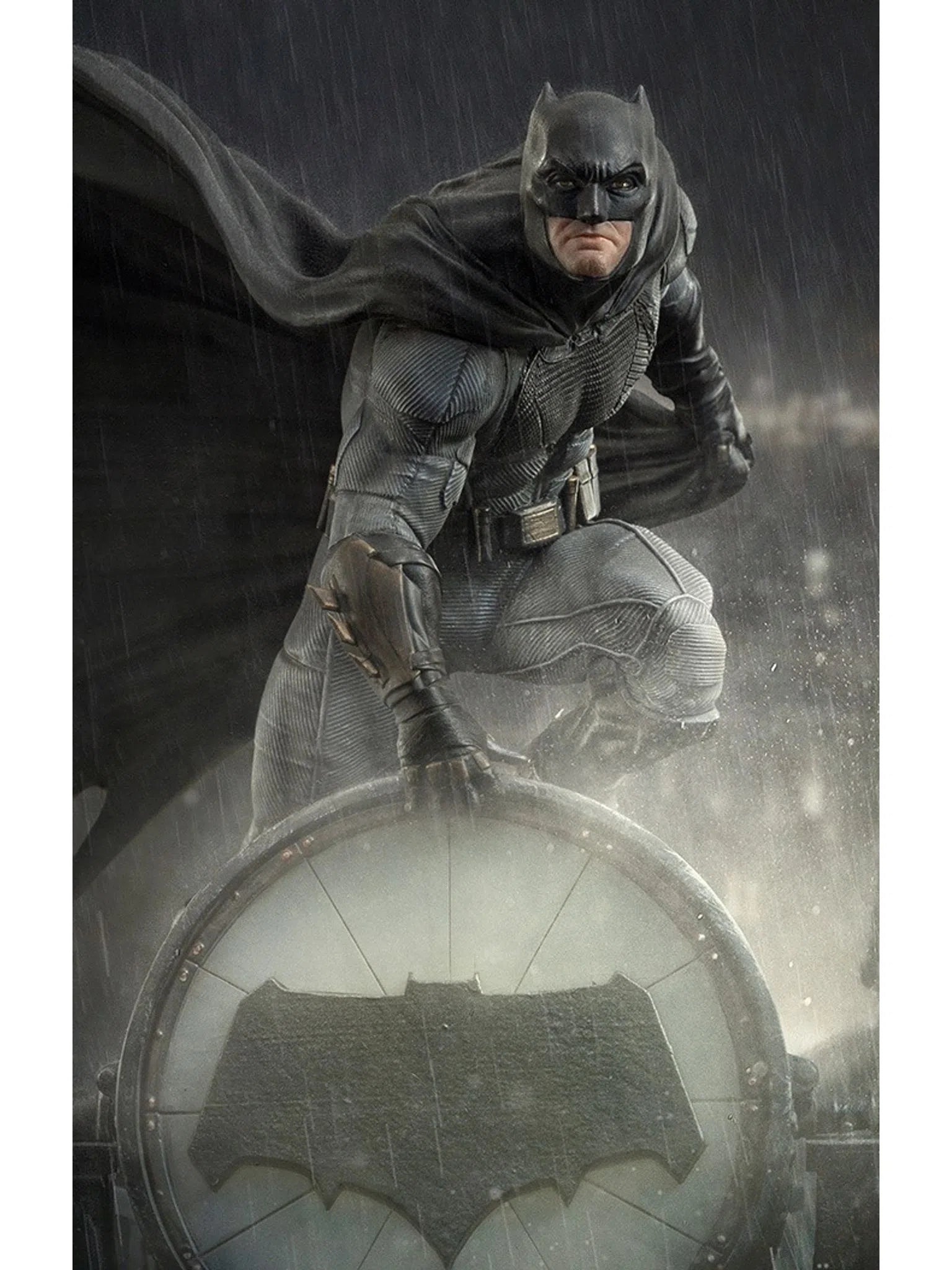 Iron Studios - Deluxe Arts Scale 1/10 - DC Comics - Zack Snyder's Justice League - Batman on Bat-Signal Statue 28cm - flash vidéo