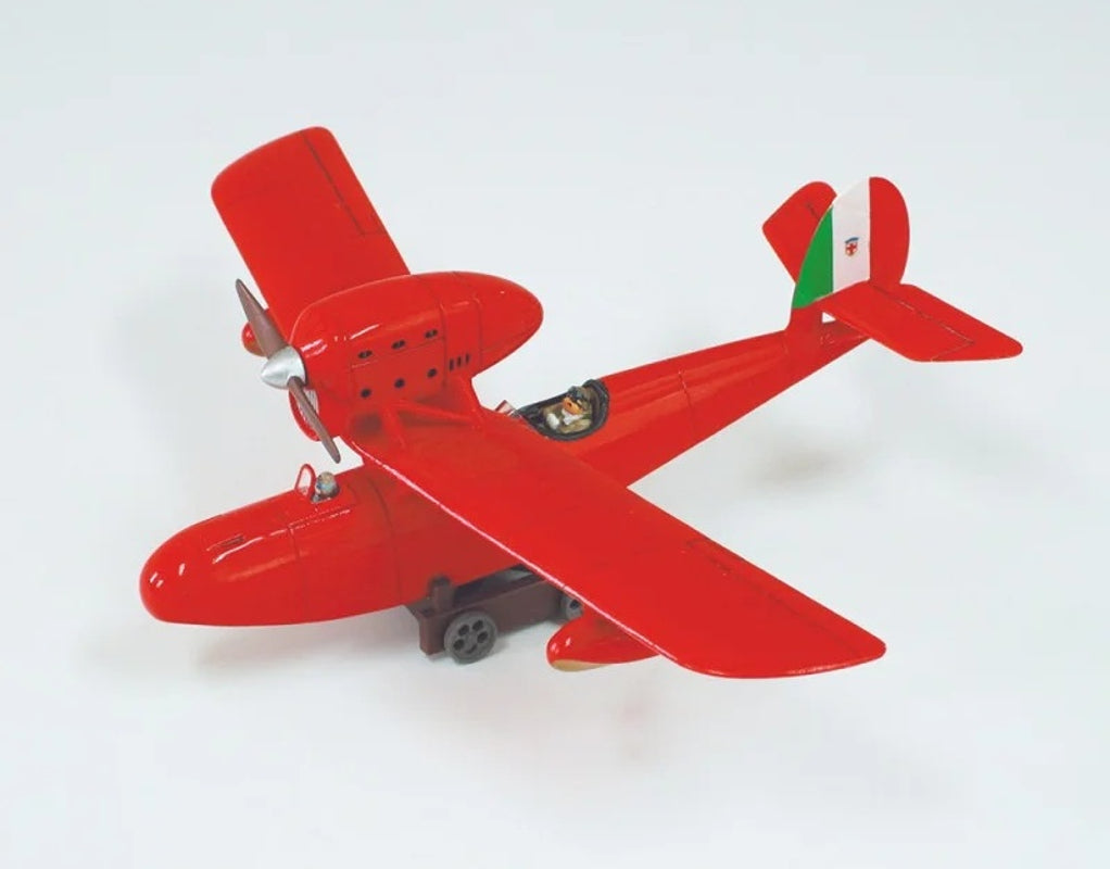 Ghibli - Porco Rosso - Maquette d'hydravion Savoia S.21F Version 2 et figurine de Fio Piccolo au 1/72