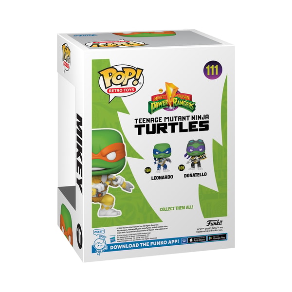 Funko Pop! Comics: Mighty Morphin Power Rangers/Teenage Mutant Ninja Turtles - Mikey - Smartoys Exclusive - flash vidéo