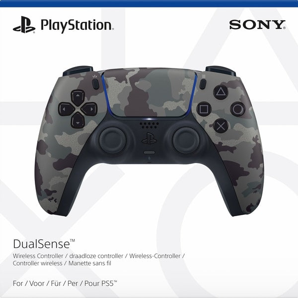 PS5 DualSense Wireless Controller Grey Camo - flash vidéo
