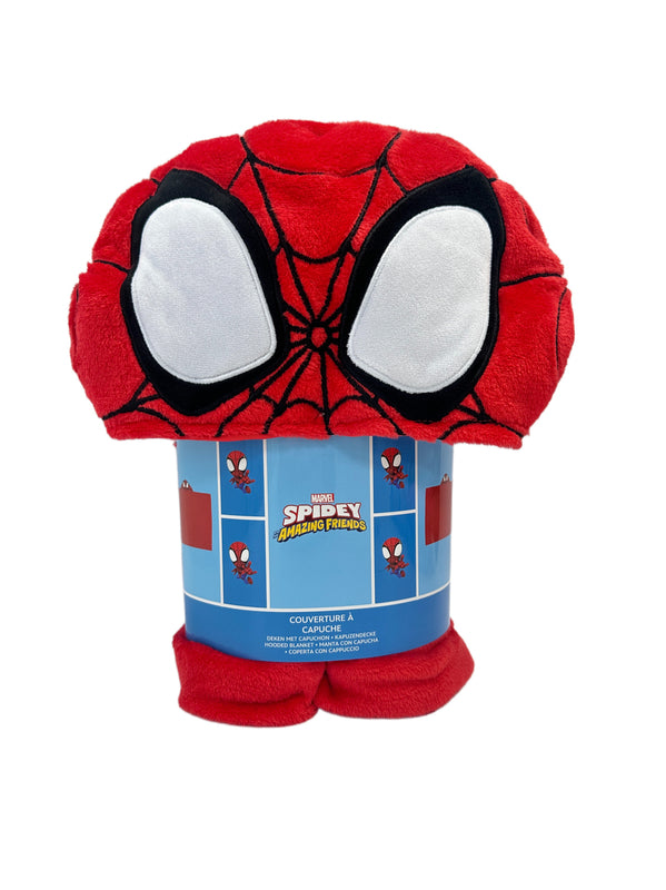 Marvel - Spider-Man - Plaid Polaire à Capuche 3D Spider-Man 150 x 120cm