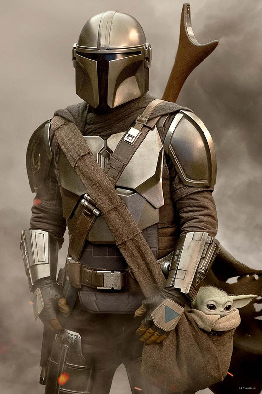 Star Wars: The Mandalorian - Puzzle lenticulaire Mando avec boîte en métal 3D 300 pcs 46x31 cm