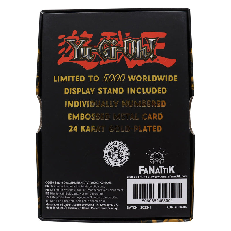 Yu-Gi-Oh! - Lingot Plaqué Or 24 Carats "Jinzo" en Édition Limitée