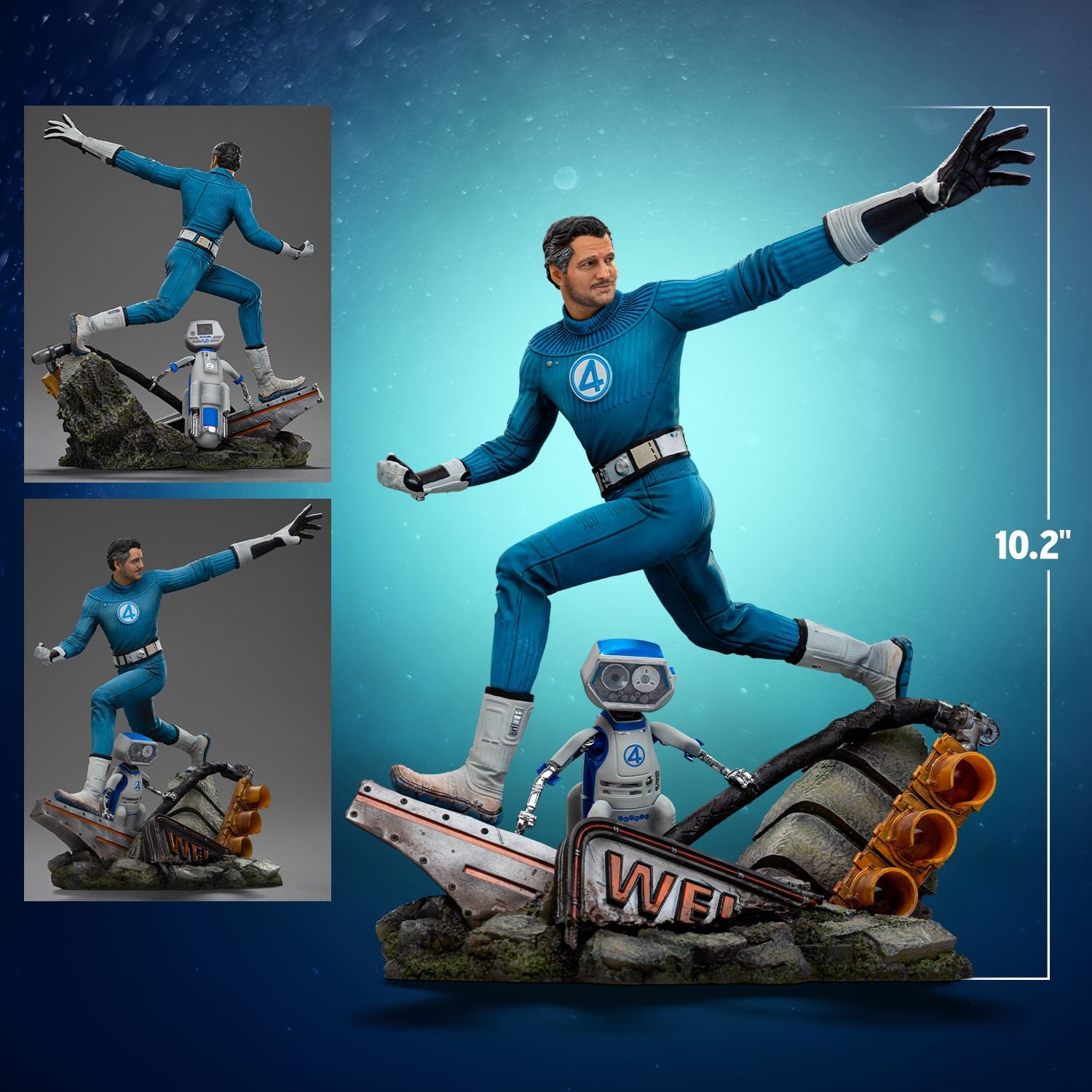 Iron Studios - Art Scale 1/10 - Marvel - The Fantastic Four: First Steps - Mr. Fantastic Statue 26cm