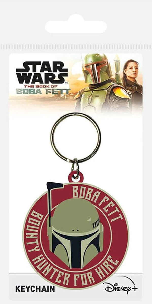 Star Wars - Le Livre de Boba Fett - Porte-clés "Bounty For Hire" en Caoutchouc 5cm - flash vidéo
