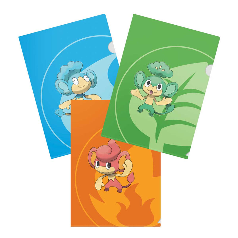 Ultra Pro - Pokémon JCC - Lot de 3 fardes de tournoi figurant Flamajou, Feuillajou et Flotajou