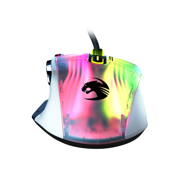 Roccat - Souris de jeu ergonomique personnalisable de nouvelle génération Kone XP avec éclairage 3D Blanche - flash vidéo