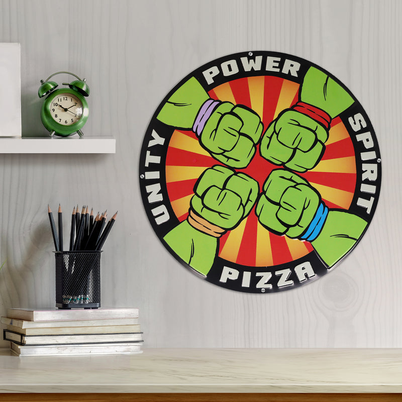 Teenage Mutant Ninja Turtles - Réplique plaque en tôle "Pizza Power"