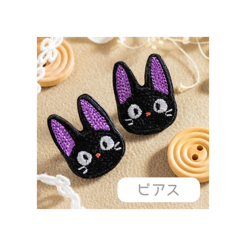 BIJOU BOUCLE D’OREILLES À CLIPS BRODERIE JIJI - KIKI LA PETITE SORCIÈ