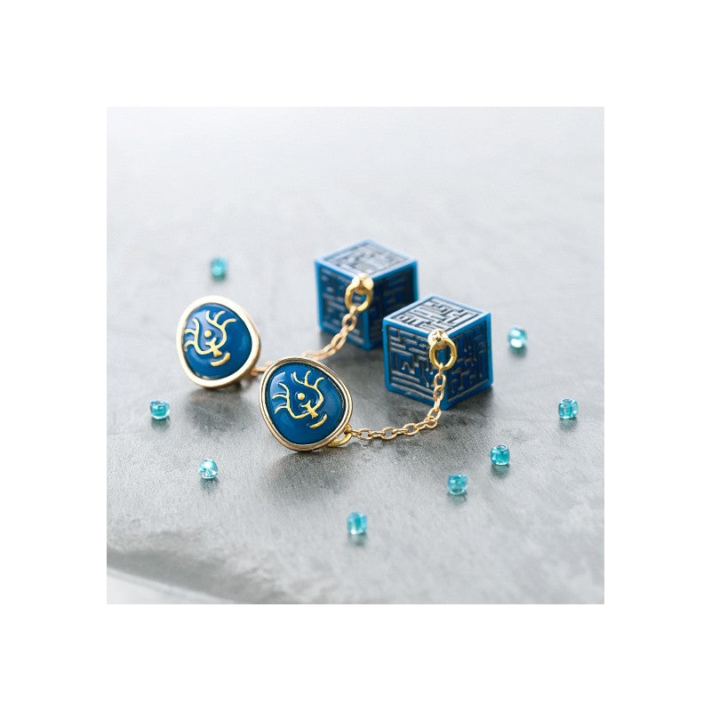 BIJOU BOUCLE D’OREILLES CRISTAL VOLUCITE ET MONOLITHE - LE CHÂTEAU DA