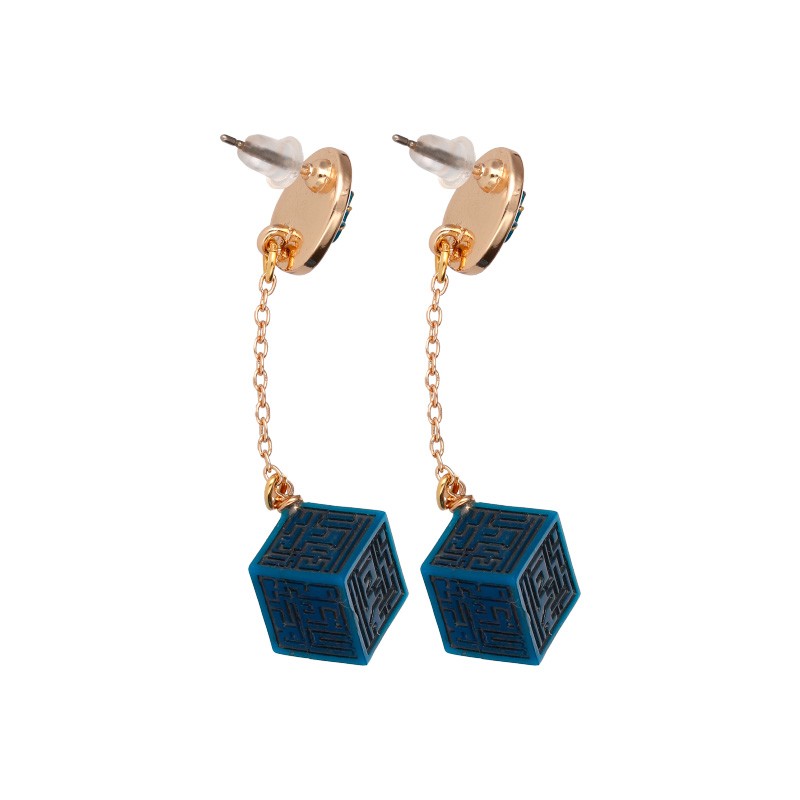 BIJOU BOUCLE D’OREILLES CRISTAL VOLUCITE ET MONOLITHE - LE CHÂTEAU DA