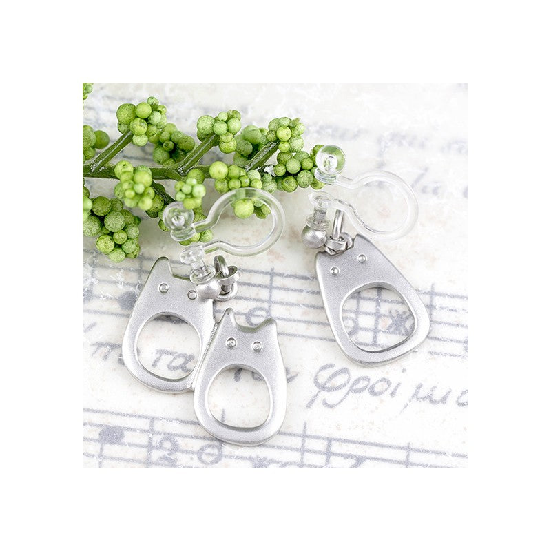 BIJOU BOUCLES D’OREILLES À CLIPS TOTORO BLANC METAL- MON VOISIN TOTOR