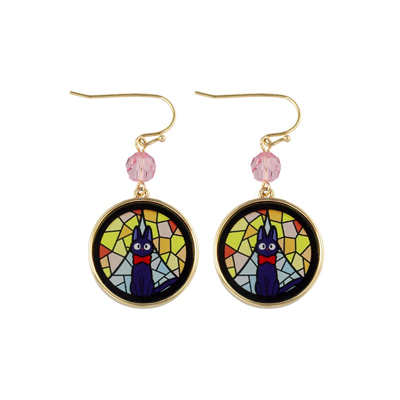 BIJOU BOUCLES D’OREILLES JIJI VITRAIL - KIKI LA PETITE SORCIÈRE